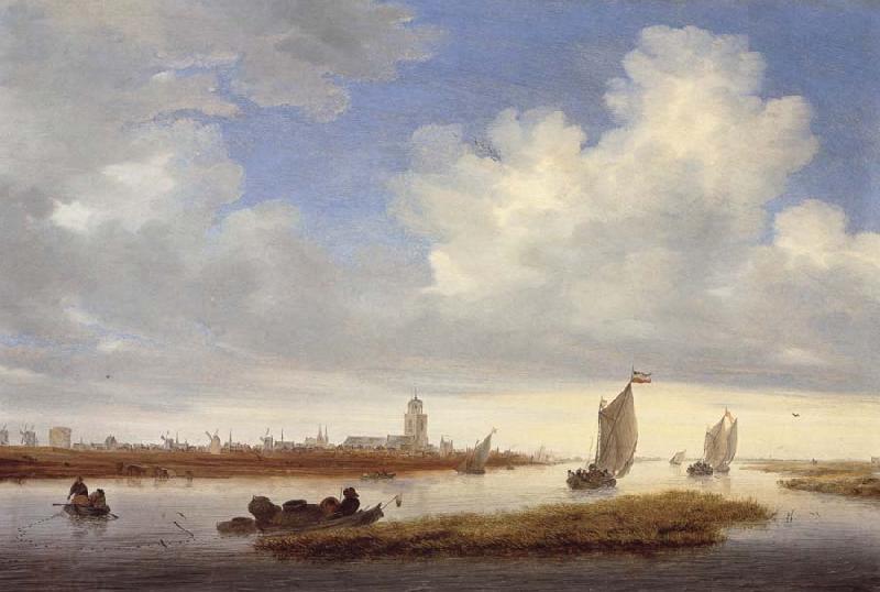 RUYSDAEL, Salomon van A View of Deventer oil painting picture